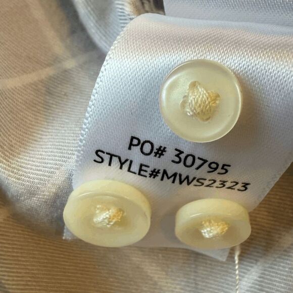 Faherty Men’s Supima Cotton Blend Long Sleeve Checked Button Up Shirt Gray XL - Picture 5 of 8